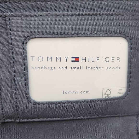 Tommy Hilfiger Genuine Leather Wallet, Navy Blue - New with Tags - Picture 8 of 11